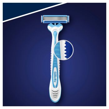 Бритва без змінних картриджів GILLETTE Blue 3 Комфорт 3 шт (7702018489619) | Фото 4