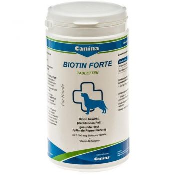 Вітаміни інтенсивний курс для шерсті Canina Biotin Forte 700 г 210 т. (4027565101115) | Фото 1