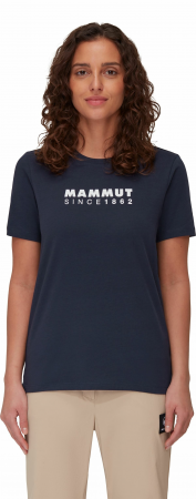 Футболка для міста Mammut ( 1017-03902 ) Mammut Core T-Shirt Women Logo 2024 marine S синій | Фото 2