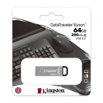 KINGSTON USB 3.2 64GB Gen1 DT Kyson (DTKN/64GB) KINGSTON USB 3.2 64GB Gen1 DT Kyson (DTKN/64GB) | Фото 5