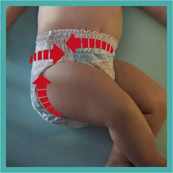 Підгузки-трусики PAMPERS Pants Midi (6-11кг) Джамбо, 62 шт (8006540069233) | Фото 7