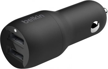 BELKIN Car Charger 24W Dual 2*USB-A + cable USB-C 1m, black (CCE001BT1MBK) BELKIN Car Charger 24W Dual 2*USB-A + cable USB-C 1m, black (CCE001BT1MBK) | Фото 5