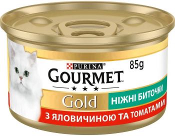 Gourmet Gold Ніжні биточки з яловичиною та томатами 85 г (7613035442474) | Фото 2