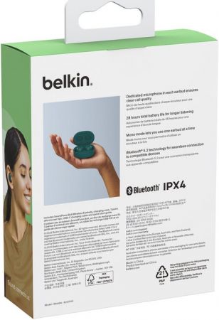 Навушники BELKIN Soundform Bolt True Wireless Teal (AUC009btTE) | Фото 6