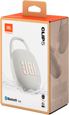 Портативна акустика JBL Clip 5 White (JBLCLIP5WHT) | Фото 5