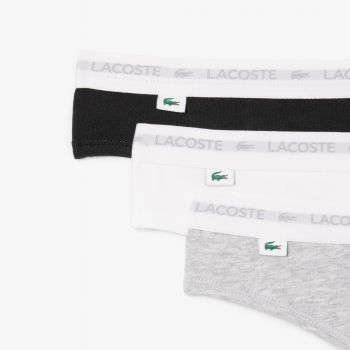 Жіночі труси-срінги Lacoste 8F1341031 M 3 шт. чорний-антрацит (8F1341NUATS) | Фото 9
