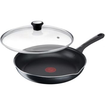 Сковорода з кришкою TEFAL Day by Day, 24см, чорний (B5580223UA) | Фото 1
