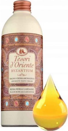 Крем-гель для ванни Tesori d`Oriente Візантія чорна троянда та ламданум 500мл (8008970040738) | Фото 3