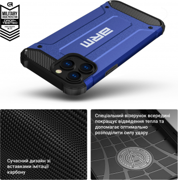 Чохол ArmorStandart Panzer для APPLE iPhone 13 Pro Dark Blue (ARM70820) Чохол ArmorStandart Panzer для APPLE iPhone 13 Pro Dark Blue (ARM70820) | Фото 3