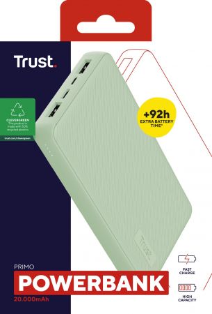 TRUST Primo ECO 20000 mAh Green (25027_TRUST) TRUST Primo ECO 20000 mAh Green (25027_TRUST) | Фото 5