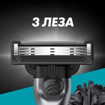 Зміні картриджі GILLETTE Mach 3 Charcoal 8 шт (8700216085472) | Фото 5