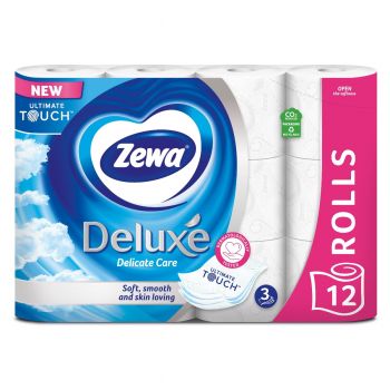 Папір туалетний ZEWA Deluxe (білий) 12 шт (7322540989779) | Фото 1