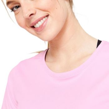 Футболка жіноча для фітнесу Domyos FTS 120 8806780 XL рожева (4878856_Domyos) | Фото 5