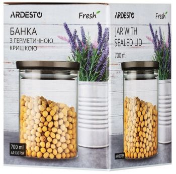 ARDESTO Fresh, 500 мл, стекло, пластик, силикон (AR1305SF) Купить емкость для хранения ARDESTO Fresh, 500 мл, стекло, пластик, силикон (AR1305SF) | Фото 5