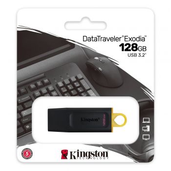 KINGSTON USB 3.2 128GB Gen1 DT Exodia (DTX/128GB) KINGSTON USB 3.2 128GB Gen1 DT Exodia (DTX/128GB) | Фото 1