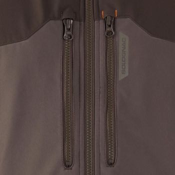 Куртка чоловіча для полювання Solognac 500 зі софтшелу 8394398 M коричнева (2315534_Solognac) | Фото 5