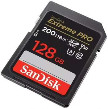 Карта пам'яті SANDISK SD 128GB C10 UHS-I U3 R200/W140MB/s Extreme Pro V30 (SDSDXXD-128G-GN4IN) | Фото 3