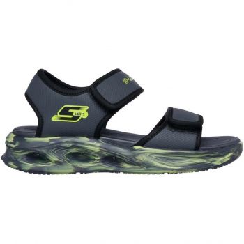 Сандалі для хлопчиків Skechers S Lights - Sola Glow 407032L CCBK 35 (3 US) сірі | Фото 1