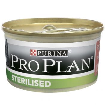 Purina Pro Plan Sterilised. З тунцем та лососем. Для кастрованих котів, 85 г (7613033568558) | Фото 1