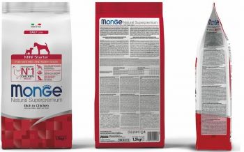 Сухой корм для собак Monge Mini Starter со вкусом курицы с рисом 1.5 кг (8009470004008) | Фото 5