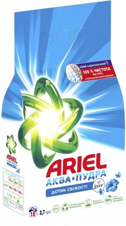 Пральний порошок ARIEL Аква-Пудра Дотик свіжості Lenor 2.7кг (8006540536766) | Фото 13
