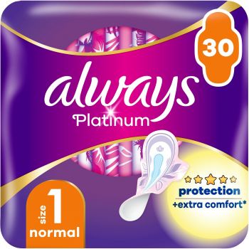 Прокладки гігієнічні ALWAYS Platinum Normal 1 30 шт (8001841913803) | Фото 1