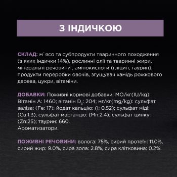 Purina Pro Plan Delicate. З індичкою, 85 г (3222270189927) Purina Pro Plan Delicate. З індичкою, 85 г (3222270189927) | Фото 9