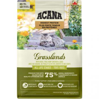 Сухий корм для кішок всіх порід Acana Grasslands Cat зі смаком курчат, індички та качки 1.8 кг (a64218) | Фото 1