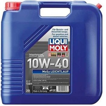 Олива моторна LIQUI MOLY Mos2-Leichtlauf 10W-40 20л. (4100420010897) | Фото 1