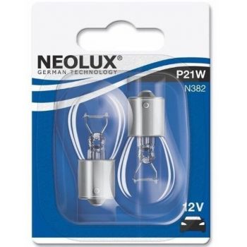Лампа Neolux розжарювання 12V P21W 21W Ba15S Standard (2шт) (NE_N382-02B) | Фото 1