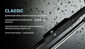 Щітки склоочисника VOIN каркасні TP405 SW Classic 17 Щітки склоочисника VOIN каркасні TP405 SW Classic 17