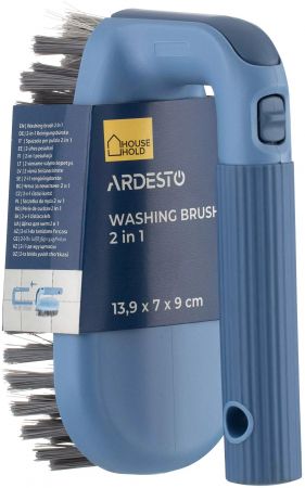 Щітка для миття 2 в 1 ARDESTO 13.9x7x9см, синій (ARHE1302B) | Фото 4