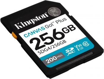 Карта пам'яті KINGSTON SD 256GB C10 UHS-I U3 V30 R200/W160MB/s (SDG4/256GB) | Фото 2