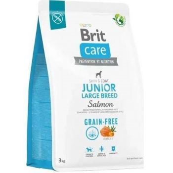 Корм Brit Care Dog Grain-free Junior Large Breed беззерновий з лососем 3кг (8595602558872) | Фото 1