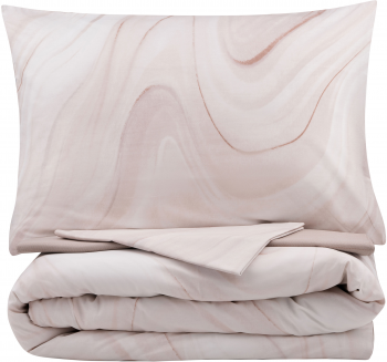 Набір постільної білизни 2,0сп ARDESTO Gloria, 200х220см, сатин, мрамор, бежевий (ART2022BM) | Фото 3
