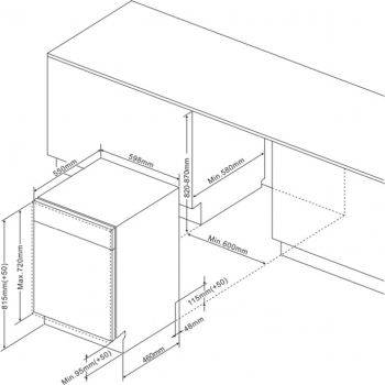 Вбудовувана посудомийна машина HANSA ZIM635PH | Фото 2