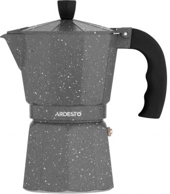 Гейзерна кавоварка ARDESTO Gemini Molise, 3 чашки, сіра (AR0803AGS) | Фото 1
