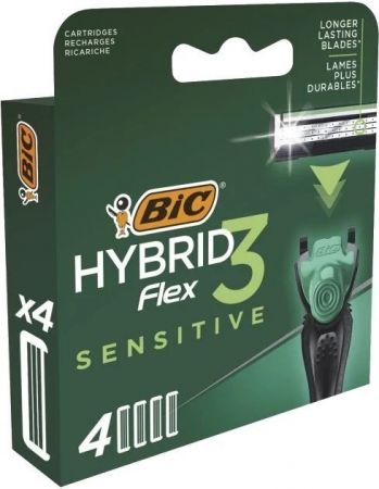 BIC Flex 3 Hybrid Sensitive 4 шт (3086123644878) BIC Flex 3 Hybrid Sensitive 4 шт (3086123644878) | Фото 1
