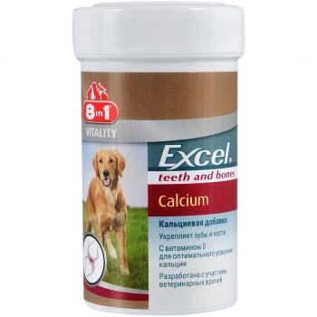 Кальцій 8in1 Excel Calcium для собак таблетки 155 шт (4048422109402) | Фото 1