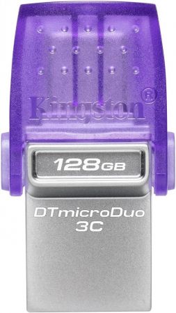 KINGSTON 128GB USB 3.2 Gen1 + Type-C DT microDuo 3C R200MB/s (DTDUO3CG3/128GB) KINGSTON 128GB USB 3.2 Gen1 + Type-C DT microDuo 3C R200MB/s (DTDUO3CG3/128GB) | Фото 2