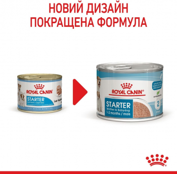 Вологий корм Royal Canin Starter Mother & BabyDog Mousse в період лактації та цуценят 195 г Вологий корм Royal Canin Starter Mother & BabyDog Mousse в період лактації та цуценят 195 г | Фото 3