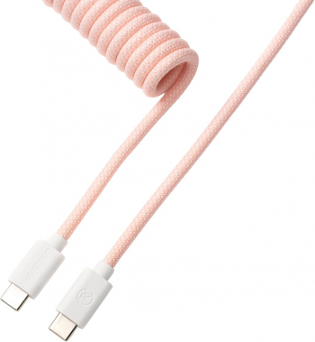 Кабель KEYCHRON USB-A/USB-C - Type-C Data/Charge Coiled Aviator 1.36m, Pink (CAB15_KEYCHRON) Кабель KEYCHRON USB-A/USB-C - Type-C Data/Charge Coiled Aviator 1.36m, Pink (CAB15_KEYCHRON) | Фото 2