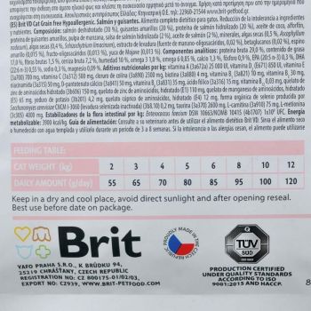 Сухий корм Brit VetDiets беззерновий для котів Hypoallergenic з лососем та горохом 2кг (8595602528370) | Фото 5