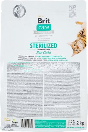 Brit Care Cat GF Sterilized Urinary Health з куркою, 2 кг (8595602540730) Brit Care Cat GF Sterilized Urinary Health з куркою, 2 кг (8595602540730) | Фото 2