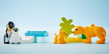 Конструктор LEGO DUPLO Сімейства диких тварин: Пінгвіни та Леви (10442) Конструктор LEGO DUPLO Сімейства диких тварин: Пінгвіни та Леви (10442) | Фото 9