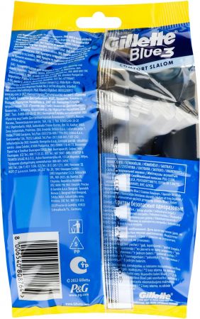 GILLETTE BLUE 3 Comfort Slalom одноразові бритви 6+2 шт (8006540808764) | Фото 5