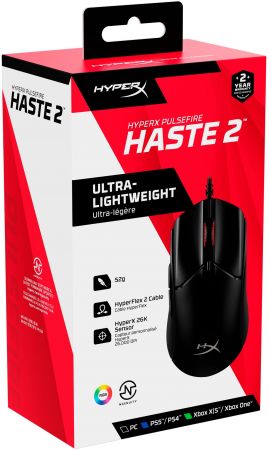 Ігрова миша HyperX Pulsefire Haste 2 USB, Black (6N0A7AA) | Фото 13