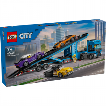 Купить конструктор Конструктор LEGO City Вантажівка-транспортер зі спортивними авто (60408) | Фото 1