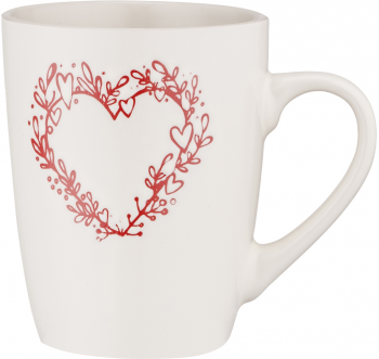 Чашка ARDESTO Heart, 320мл, білий (AR3467W) Купить чашку, кружку Чашка ARDESTO Heart, 320мл, білий (AR3467W) | Фото 2