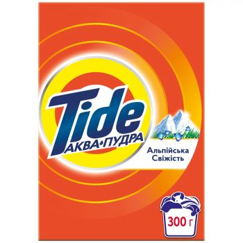 Пральний порошок TIDE Аква-Пудра Альпійська Свіжість Для ручного прання 300 г (8006540535394) | Фото 1